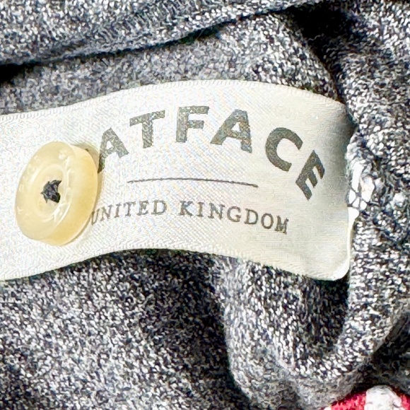 Fat Face Men’s Short Sleeve Organically Grown Cotton Polo Charcoal Gray Shirt M - Picture 12 of 12